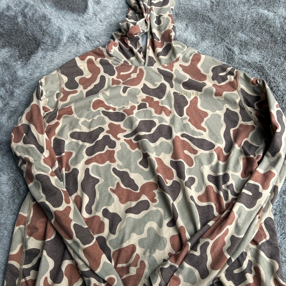 Orvis Camouflage Hoodie in Green and Brown